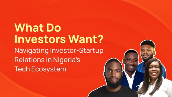 What Do Investors Want?